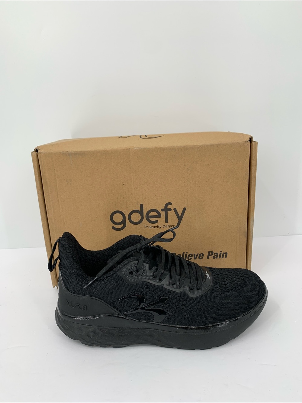 GDefy Gravity Defyer running shoe sneaker black walking women new 10 WIDE